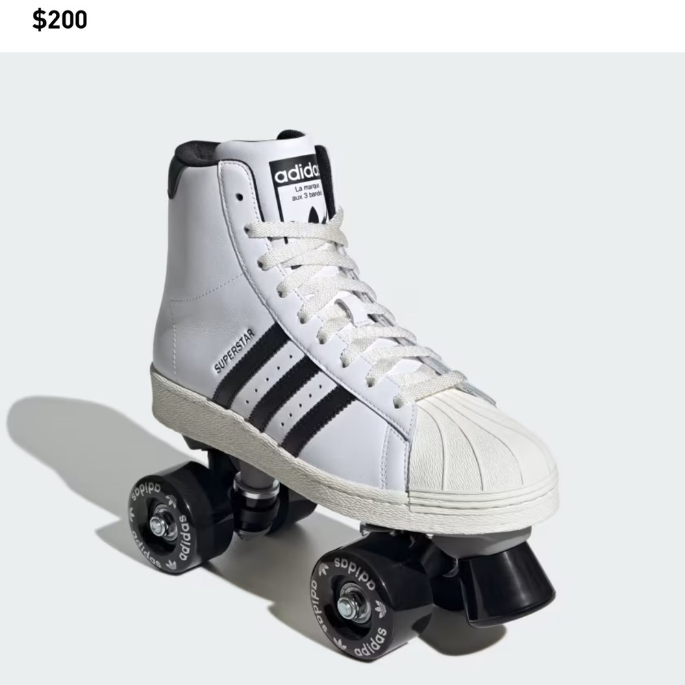 Adidas Black and White Roller Skates